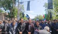 حضور گسترده تلاشگران عرصه سلامت مرکز آموزشی درمانی شهید مطهری در مراسم  گرامیداشت شهدای خدمت